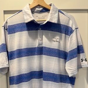 Men's Under Armour Golf Shirt - White - Size Large.